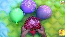 5 Wet Balloons Colors | Learning Colors with Water Balloons and Finger Family Nursery Rhym