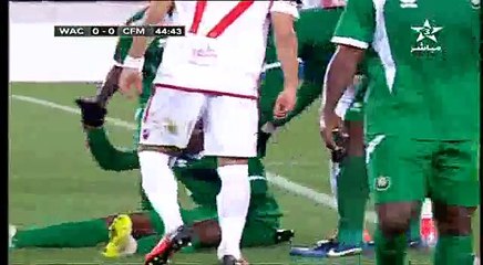 Joueur de Farce FC Munana gabonais et H.th après avoir été expulsé du parti au pouvoir Moratani WAC vs FC Mounana