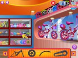 Велосипед милый Первый для весело Игры девушка девушки Дети мало видео |