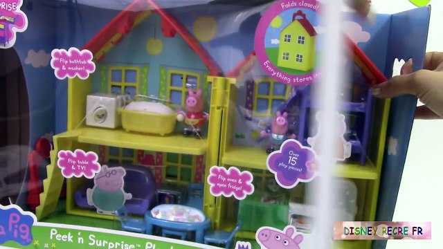 Maison de peppa pig de Luxe pâte à modeler ♥ Play doh Peppa Pig Peek n surprise playhouse (1)