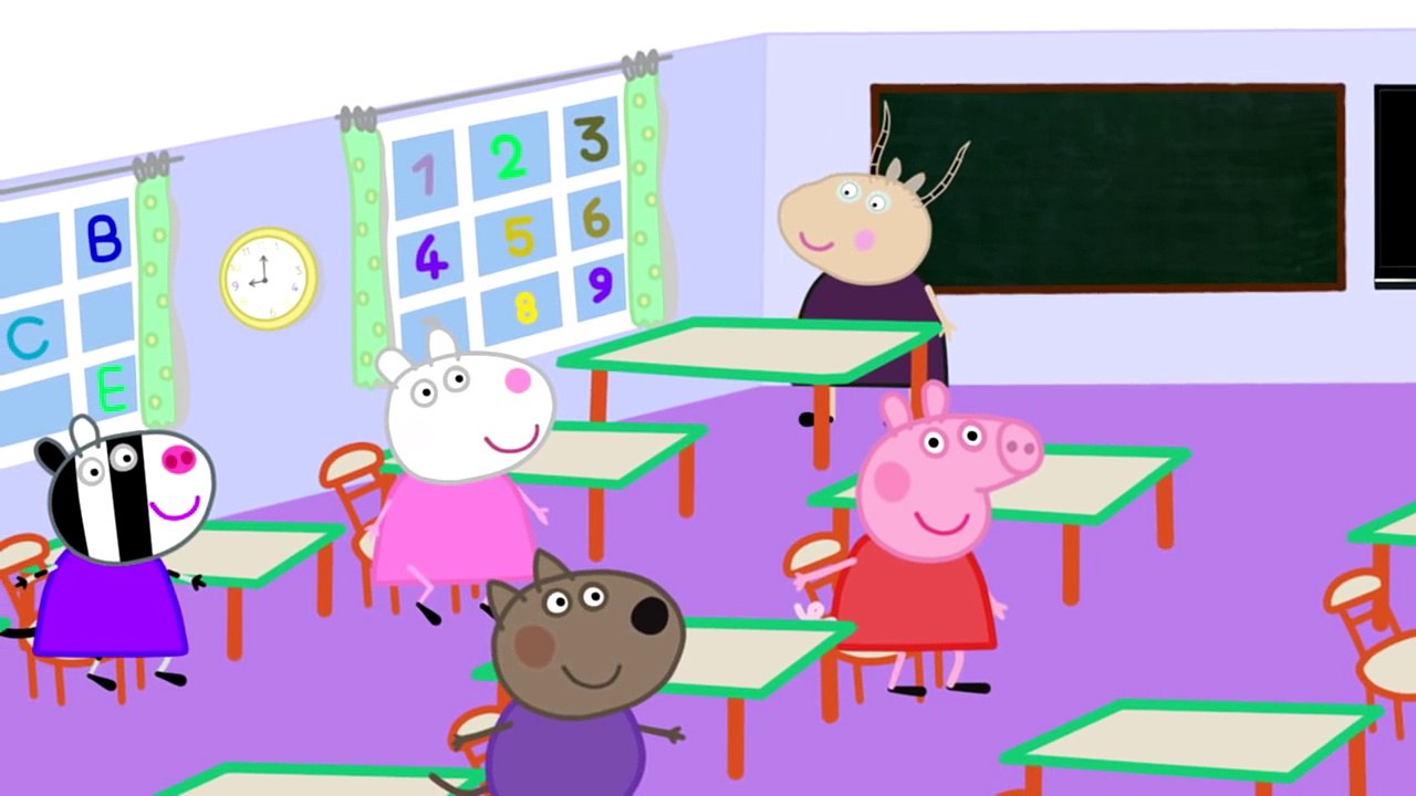 ДЛЯ ФУРШЕТА свинка пеппа в школе учим букву о | алфавит детей