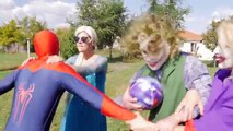 Elsa FASHION Show! w/ Spiderman Hulk Frozen Anna JokerGirl Masha Funny Superheroes in Real