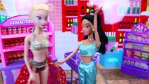 Barbie Descendants Party with Spiderman, Disney Frozen Elsa & Genie Chic Dolls by DisneyCa