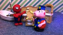 Peppa Pig Toilet Training Play-Doh Jail Busted Compilation With Spider-Man George