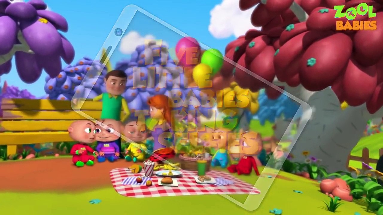 Five Little Babies Playing Toy Cars | Zool Babies Fun Songs | Five Little Babies Collectio