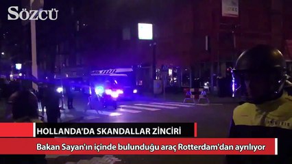 Bakan Sayan Rotterdam'dan böyle ayrılıyor!