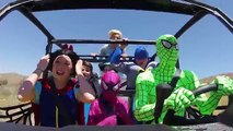 Superheroes Dancing in a Car in 4K!! Elsa and Spiderman and snow white and superman and batman