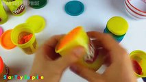 How To Make Playdough Kinder Surprise Egg Rainbow Cake - DIY Play Doh Cake with Toys