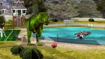 Kids Cartoon Gorilla Evil Attack Movie Monster Dinosaur Dragon Godgilla 3D Animated Fight