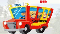 COLORS Wheels on the bus with SPIDERMAN Funny Nursery Rhymes Children Songs Cartoon for Ki