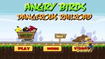 Сердитый птицы опасные железная дорога гоночный мастерство игра прохождение прицеп