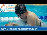 Day 1 heats | 2014 IPC Swimming European Championships, Eindhoven