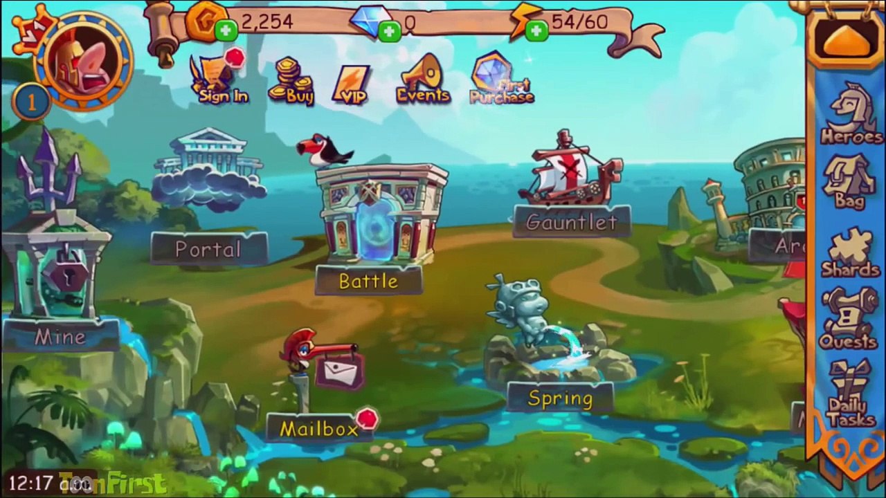 Андроид Игры рпг порыв прицеп Gods HD