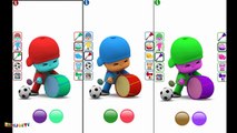 Talking Pocoyo Football Colors Reaction Compilation Funny Videos for Kids