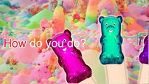 Mega Gummy Bear Dressed As Police Finger Family Song Nursery Rhymes For Children