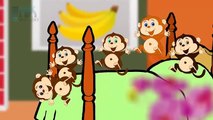 Five Little Monkeys Jumping on the Bed Nursery Rhyme - Cartoon Animation Rhymes Songs for Children