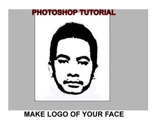 Photoshop how to make a logo of your face