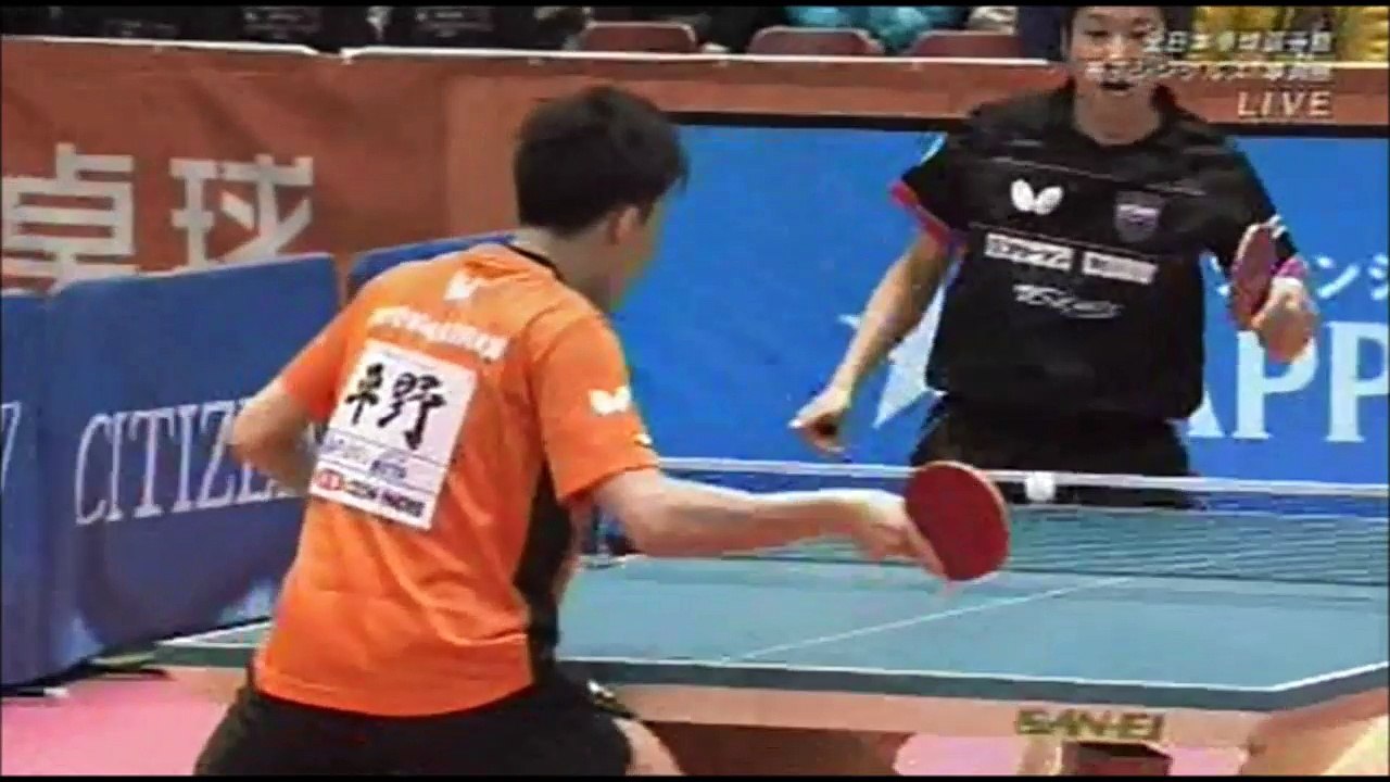 2017全日本卓球選手権男子シングルス準決勝。水谷準VS平野友樹　第４ゲーム