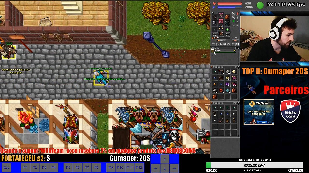 ● TIBIA ● BRINCANDO EM THAIS PK ●