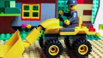 Lego cartoon, Classic Town Bulldozer stop motion