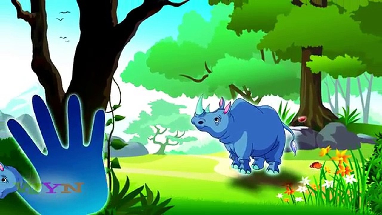 Rhino Finger Family Nursury Rhymes | Finger Family Collection | Best Animation Kids Rhymes