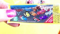 * new * Unboxing 3 surprise eggs, Barbie Kinder, Disney Pixar Cars 2, Mickey Mouse clubho