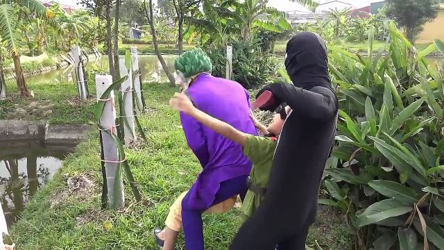 Joker theft surprise eggs Toys vs Baby ! Spiderman rescue Elsa Family fun Super Hero for k