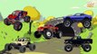 Finger Family Monster Trucks Cartoons | Fire Truck, Ambulance & Police Cars in Children Rh