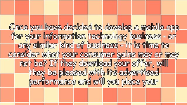Information Technology And Mobile App Marketing