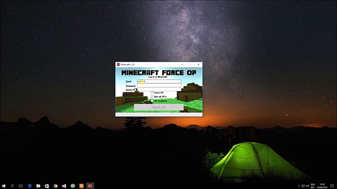 MINECRAFT FORCE OP HACK [100% WORKING 2017]