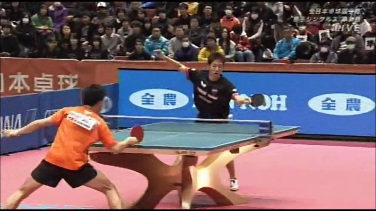 2017全日本卓球選手権男子シングルス準決勝。水谷準VS平野友樹　第６ゲーム
