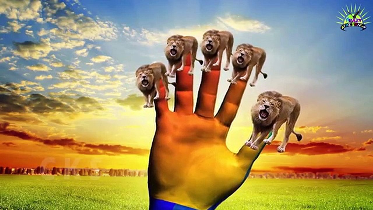 Most Amazing Wild Animals Attack Dinosaurs Gorilla Tiger Lion Finger Family Popular Nurser