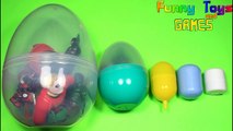 Surprise Eggs POU Learn Sizes from Smallest to Biggest Opening Eggs with Toys 3
