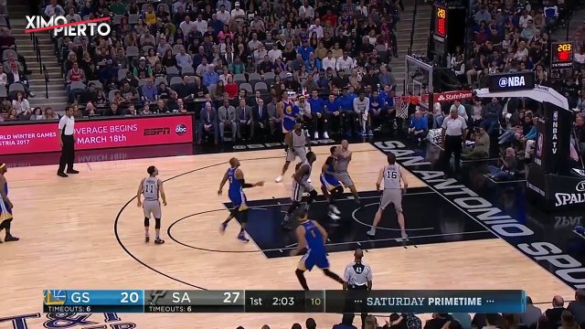 Golden State Warriors vs San Antonio Spurs - Full Highlights March 11, 2017 2016-17 NBA Season