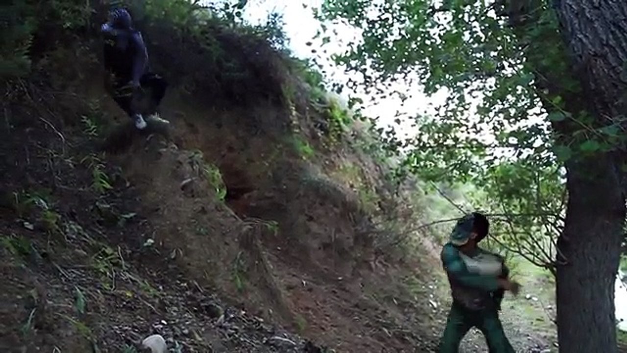 Red spiderman VS Superhero fights VS Joker VS Batman VS Lizard VS Ninja Turtle - Real life