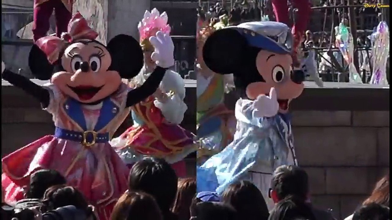 ºoº [ ミッキーとミニー ] ありがとう！東京ディズニーシー15周年♪ クリスタルウィッシュジャーニーシャインオン！ ディズニーシーテーマソングシーン