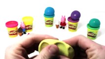 Learn Colors Play Doh PEPPA PIG Animal Elephant Cream Cups Molds Fun! Finger Family Nurser