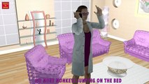 TALKING TOM 5 Little Monkeys Jumping On The Bed & SPIDERMAN Nursery Rhymes Children Songs