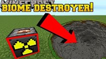 PopularMMOs Minecraft׃ BIOME DESTROYING TNT!?!? - Explosives  - Mod Showcase