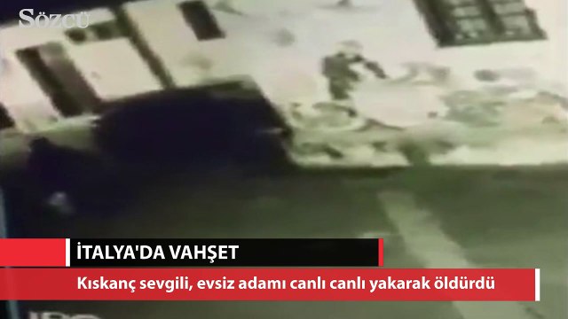 İtalya'da vahşet! evsiz adamı yaktı