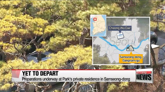 Ex-president Park yet to depart from top office, preparations underway