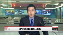 Koreans hold first rival rallies since Park impeachment