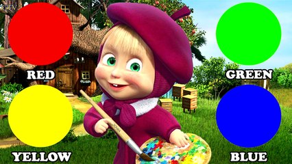 NEW Masha and The Bear Finger Family Learn Colors for Kids Nursery Rhymes Songs For Childr