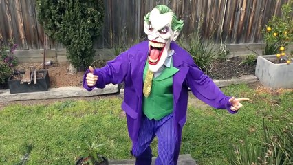 Spiderman & Frozen Elsa Poo Colored Balls vs Joker - Funny Superheroes In Real Life Movies