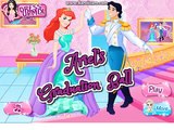Princess Disney Ariel and Eric Graduation Ball - Little Mermaid Games for kids