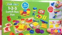 Play Doh Cookie Monster Lunch Box 1-2-3 Set Sesame Street Count N Crunch Diversion En El A