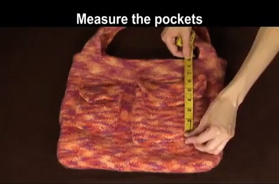 Knitted Felted Tote Bag Part 5 - Lining the Bag & Pockets