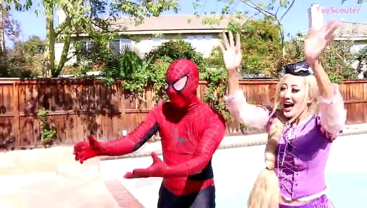 Princess Rapunzel EATING Spiderman! w  PAW Patrol Chase Hulk Funny Superhero in Real Life!