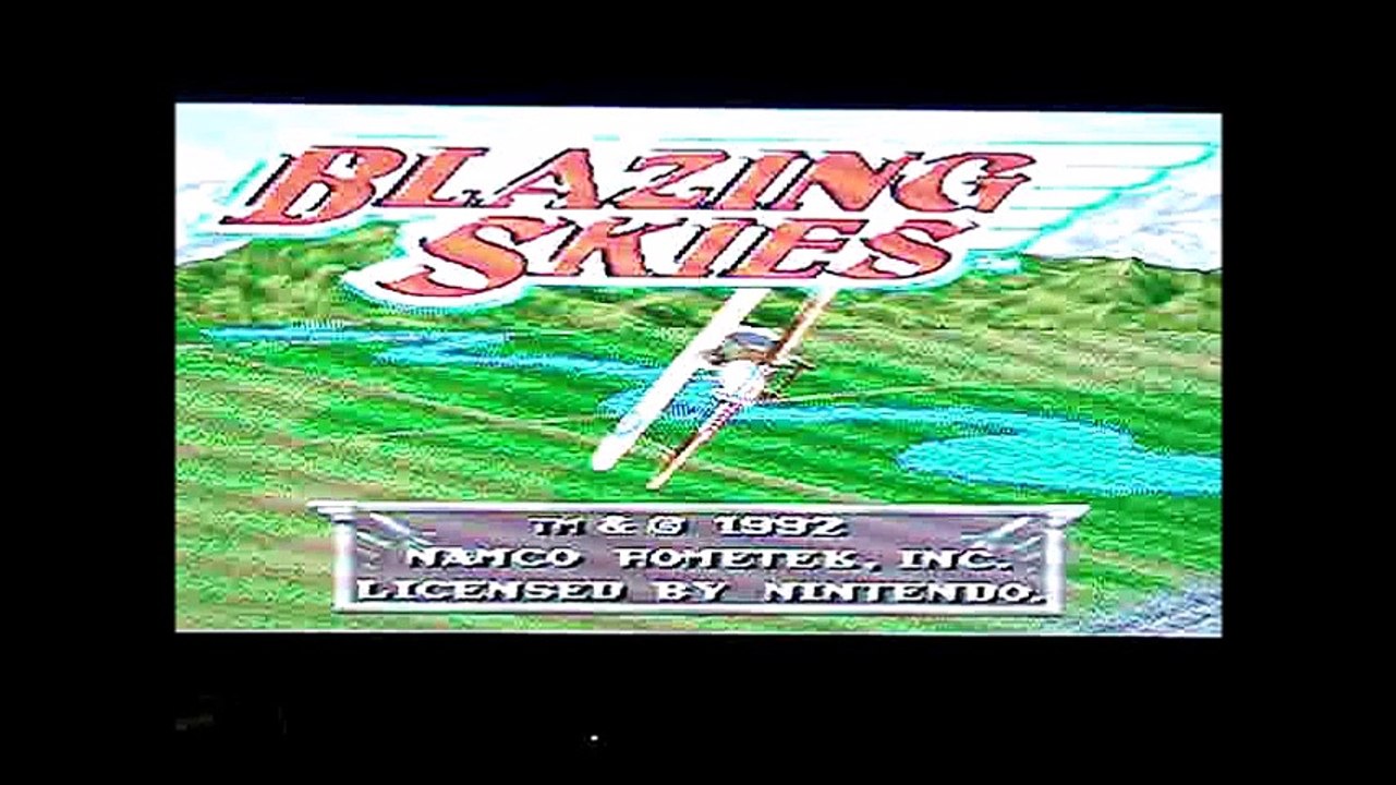 jeu blazing skies super nintendo