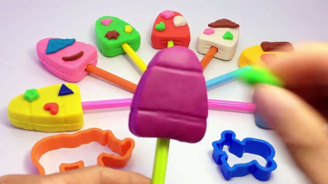 Играть тесто лед крем с носорог и собака пресс-формы весело Узнайте цвета для Дети играть и Узнайте